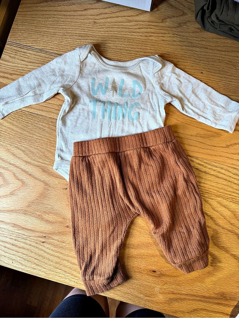 Baby Wild Thing 3-6M Outfit Set